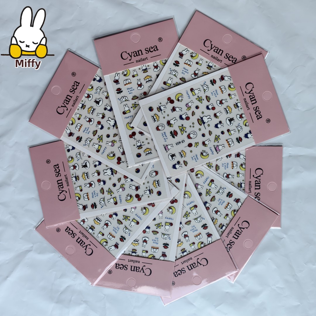 Fire Tablet Accessories - Kawaii miffy coelho adesivos bonito dos