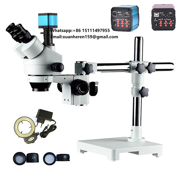 Mobile & Tablet Accessories - Microscópio Estéreo Trinocular com Zoom de
