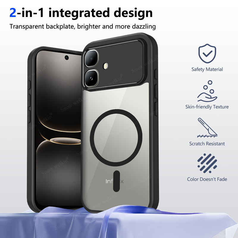 Magnetic Case Smart - Capa Magnética Transparente de Silicone para