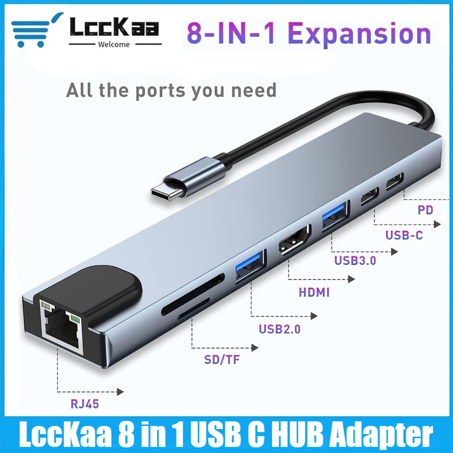 Hdmi Adapter Tablet - Hub USB C 8/7 em 1