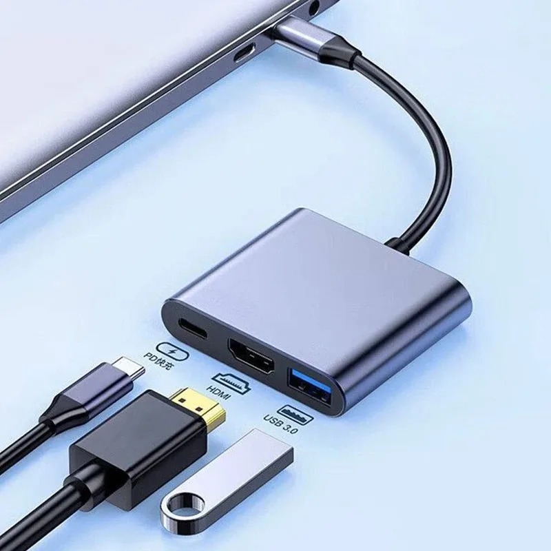 Usb Hub Type C - Usb c hub 3 em 1