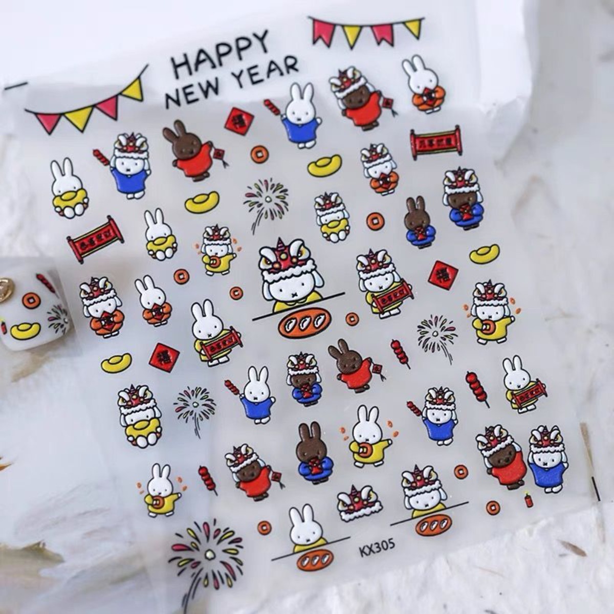 Kawaii miffy coelho adesivos b - Fire Tablet Accessories avaliação e preço