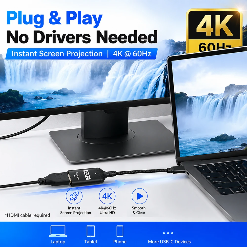 Adaptador USB C para HDMI 4K@6 - Hdmi Adapter Tablet avaliação e preço
