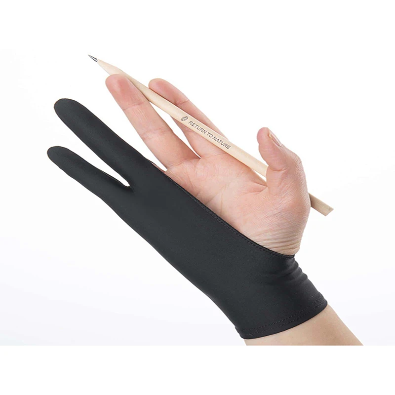 1/2 camadas arte 2 dedo anti-m - Drawing Glove Artist avaliação e preço