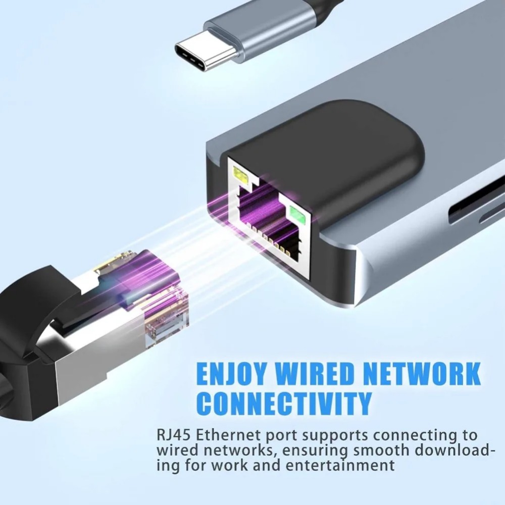 Hub USB C 8/7 em 1 Adaptador D - Hdmi Adapter Tablet avaliação e preço