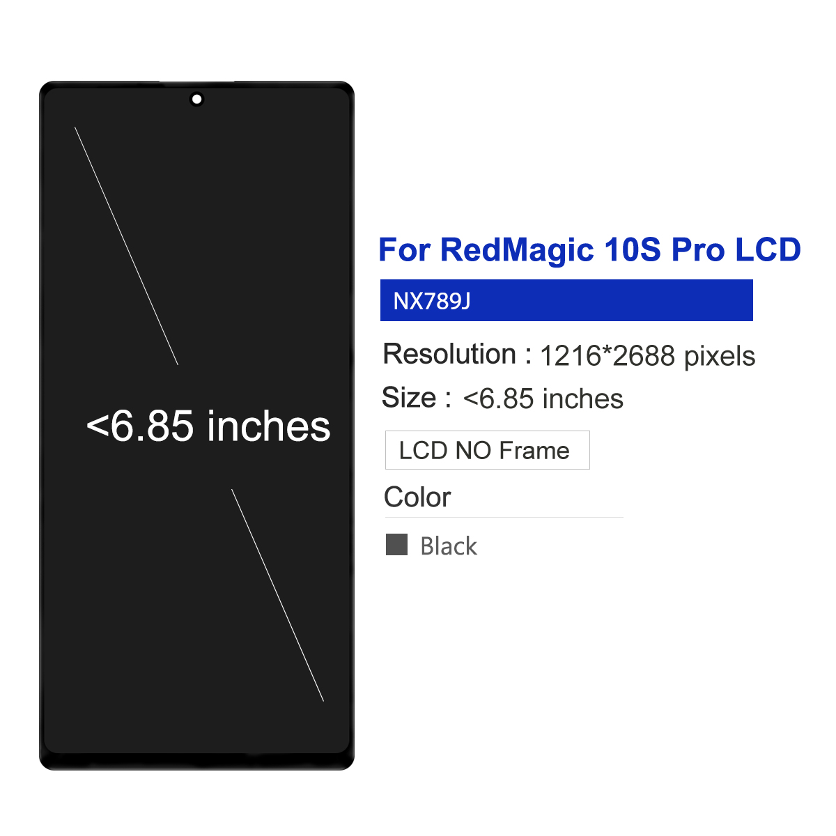 Tela de Substituição para ZTE  - Redmagic Tablet Accessories avaliação e preço
