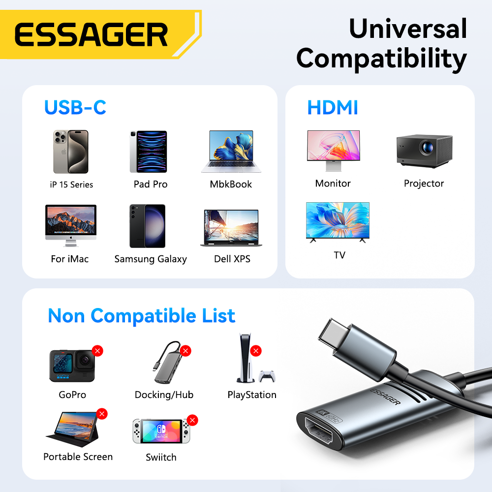 Essager adaptador hdmi para us - Hdmi Adapter Tablet avaliação e preço